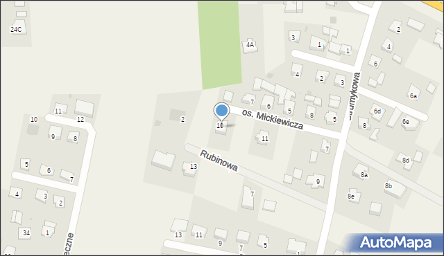 Czernikowo, Osiedle Mickiewicza Adama, 9, mapa Czernikowo