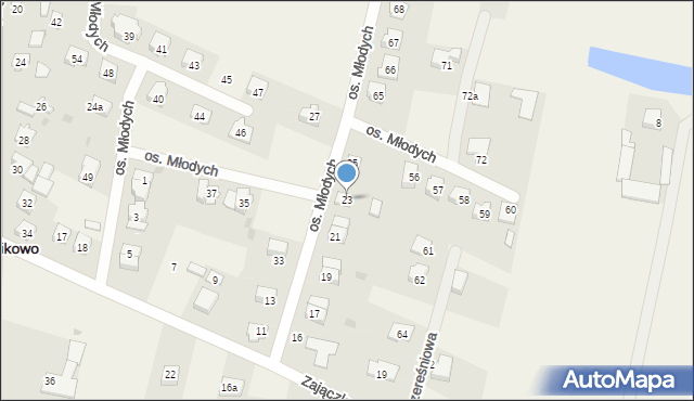 Czernikowo, Osiedle Młodych, 23, mapa Czernikowo
