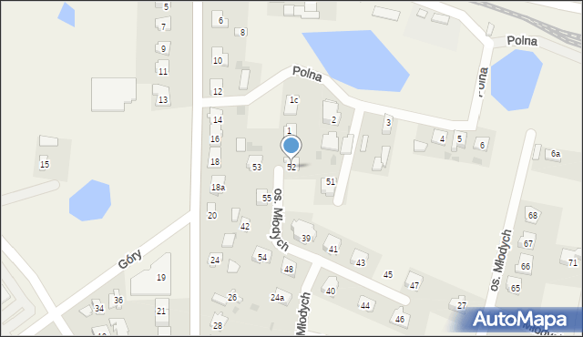 Czernikowo, Osiedle Młodych, 52, mapa Czernikowo