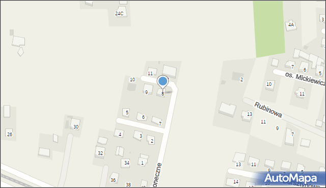 Czernikowo, Osiedle Słoneczne, 8, mapa Czernikowo