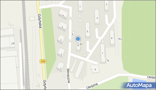 Czerwonak, Osiedle Przylesie, 6, mapa Czerwonak