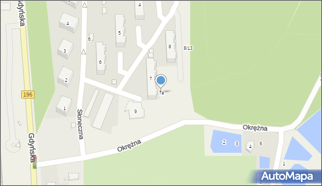 Czerwonak, Osiedle Przylesie, 7a, mapa Czerwonak