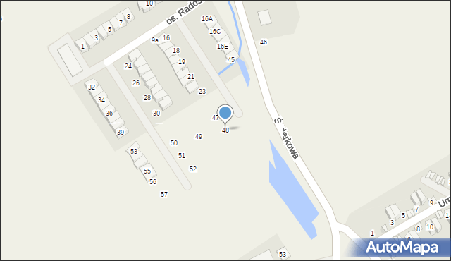 Czmoń, Osiedle Radosne, 48, mapa Czmoń