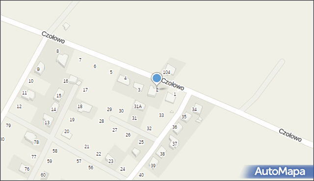 Czołowo, Osiedle Międzylesie, 2, mapa Czołowo