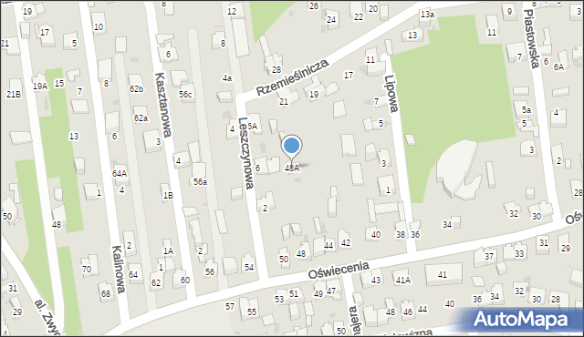 Dąbrowa Górnicza, Oświecenia, 48A, mapa Dąbrowa Górnicza