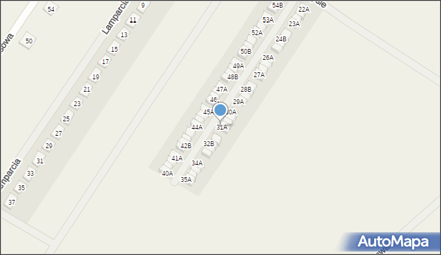 Dachowa, Osiedle Tygrysie, 31A, mapa Dachowa