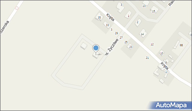 Dachowa, Osiedle Życzliwe, 25, mapa Dachowa