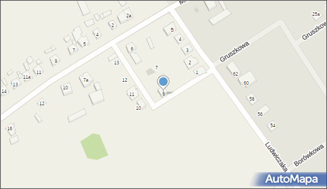 Dalki, Osiedle Czerniejewskie, 9, mapa Dalki