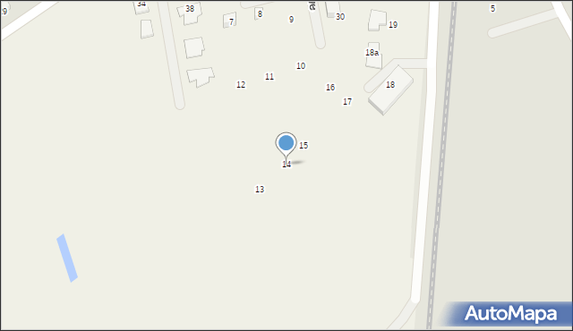 Dalki, Osiedle Ogrodowe, 14, mapa Dalki