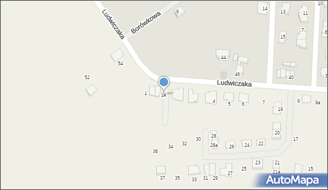 Dalki, Osiedle Piaskowe, 1a, mapa Dalki