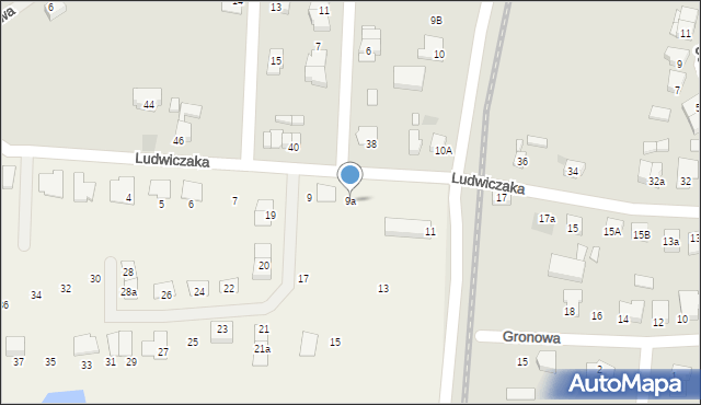 Dalki, Osiedle Piaskowe, 9a, mapa Dalki