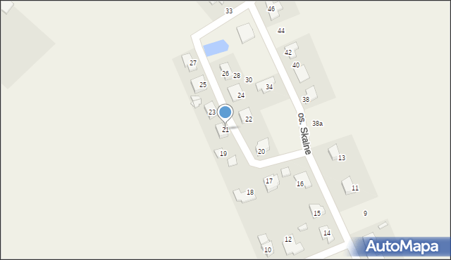 Dalki, Osiedle Skalne, 21, mapa Dalki