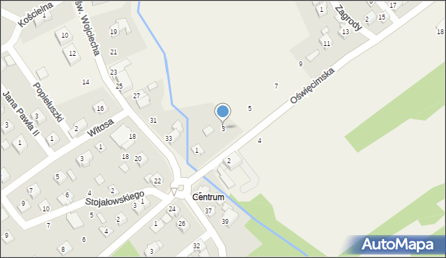 Dankowice, Oświęcimska, 3, mapa Dankowice