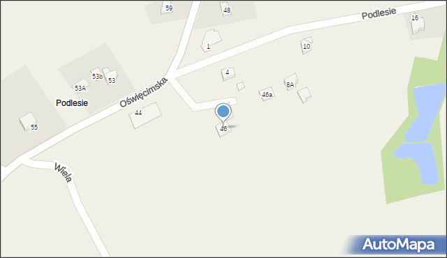 Dankowice, Oświęcimska, 46, mapa Dankowice