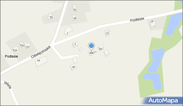 Dankowice, Oświęcimska, 46a, mapa Dankowice