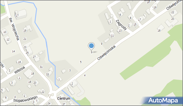 Dankowice, Oświęcimska, 7, mapa Dankowice