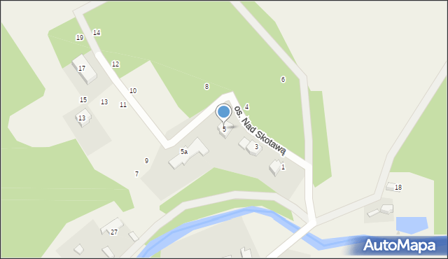 Dębnica Kaszubska, Osiedle Nad Skotawą, 5, mapa Dębnica Kaszubska
