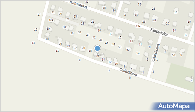 Dębowiec, Osiedlowa, 16, mapa Dębowiec