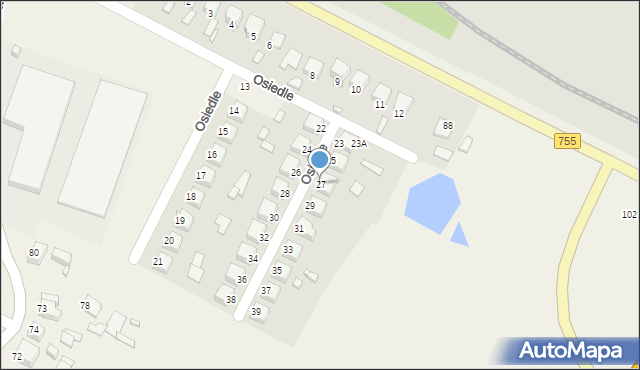 Denkówek, Osiedle, 27, mapa Denkówek