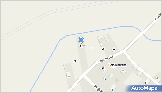 Długosiodło, Ostrołęcka, 31, mapa Długosiodło