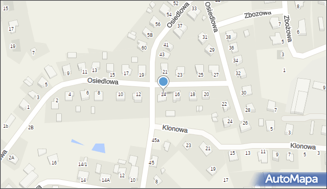 Dobrcz, Osiedlowa, 14, mapa Dobrcz