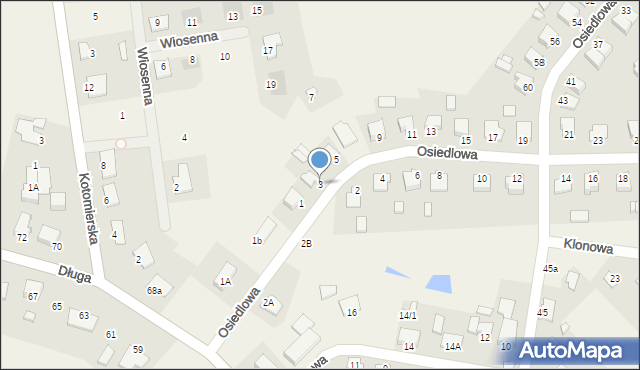 Dobrcz, Osiedlowa, 3, mapa Dobrcz