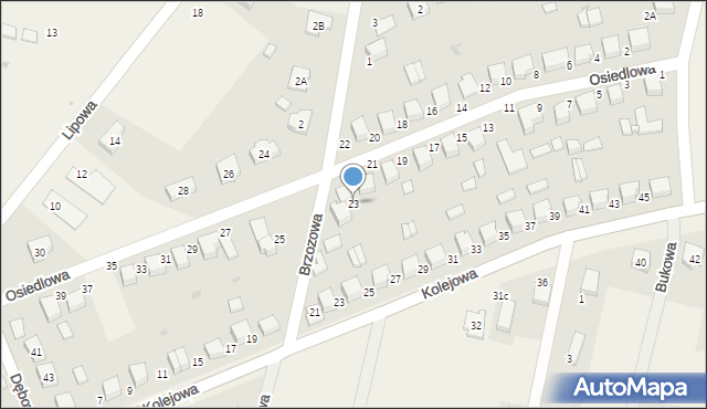 Dobroszyce, Osiedlowa, 23, mapa Dobroszyce