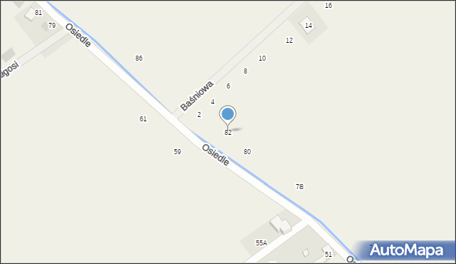Dopiewiec, Osiedle, 82, mapa Dopiewiec
