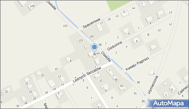 Dopiewiec, Osiedle, 99, mapa Dopiewiec