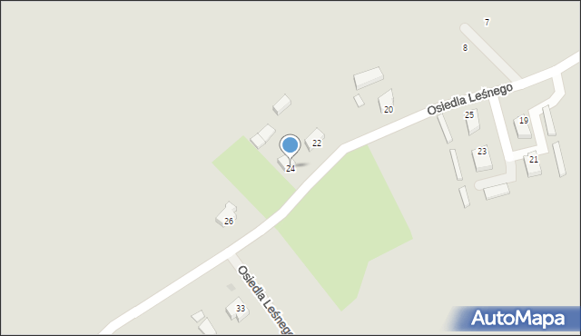 Drezdenko, Osiedla Leśnego, 24, mapa Drezdenko