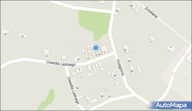 Drezdenko, Osiedla Leśnego, 4, mapa Drezdenko