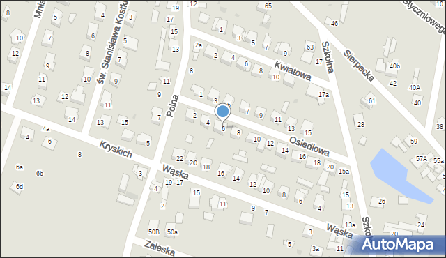 Drobin, Osiedlowa, 6, mapa Drobin