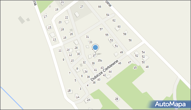 Dubicze Cerkiewne, Osiedle Bachmaty, 35a, mapa Dubicze Cerkiewne