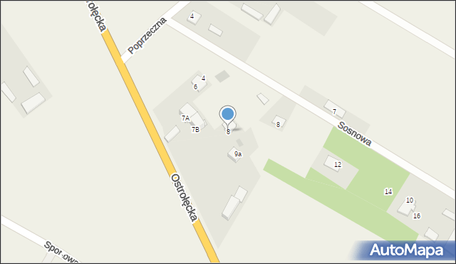 Dylewo, Ostrołęcka, 8, mapa Dylewo