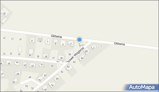Dziećmierowo, Osiedle Owocowe Wzgórze, 3, mapa Dziećmierowo