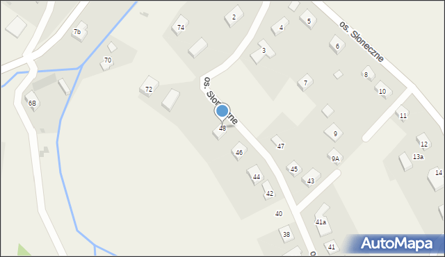 Dziećmorowice, Osiedle Słoneczne, 48, mapa Dziećmorowice