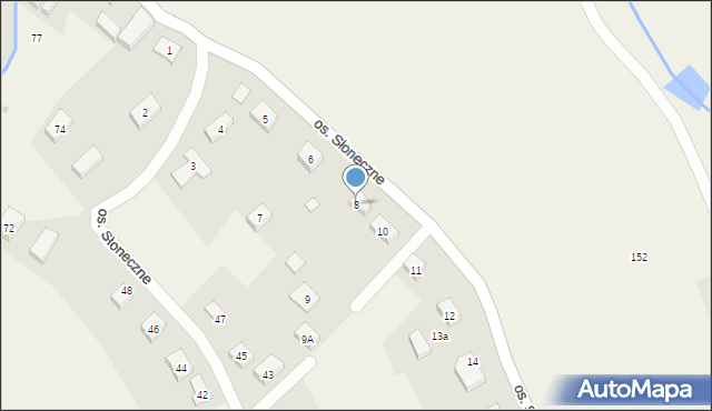 Dziećmorowice, Osiedle Słoneczne, 8, mapa Dziećmorowice