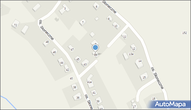 Dziećmorowice, Osiedle Słoneczne, 9A, mapa Dziećmorowice