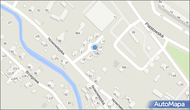 Dzierżoniów, Osiedle Pogodne, 16, mapa Dzierżoniów