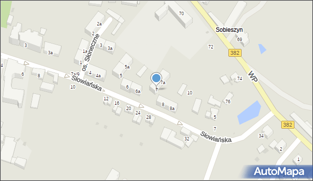 Dzierżoniów, Osiedle Słoneczne, 7, mapa Dzierżoniów