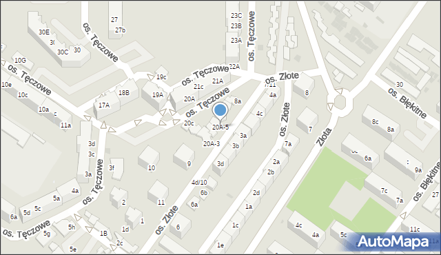 Dzierżoniów, Osiedle Tęczowe, 20A-5, mapa Dzierżoniów
