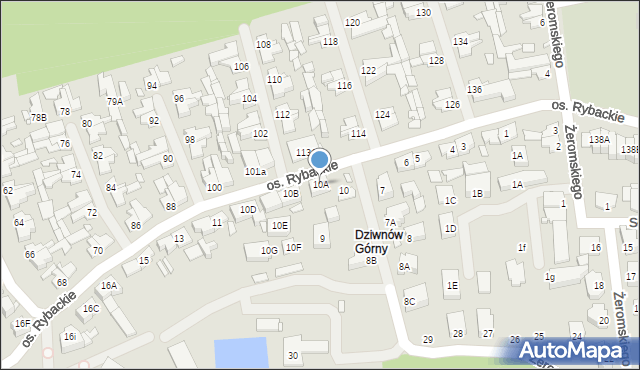 Dziwnów, Osiedle Rybackie, 10A, mapa Dziwnów