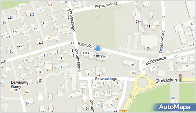 Dziwnów, Osiedle Rybackie, 138F, mapa Dziwnów