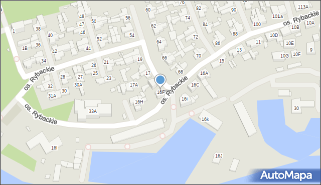 Dziwnów, Osiedle Rybackie, 16F, mapa Dziwnów