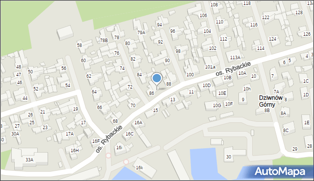 Dziwnów, Osiedle Rybackie, 87, mapa Dziwnów