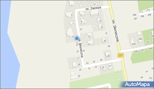 Dziwnówek, Osiedle Słoneczne, 13, mapa Dziwnówek