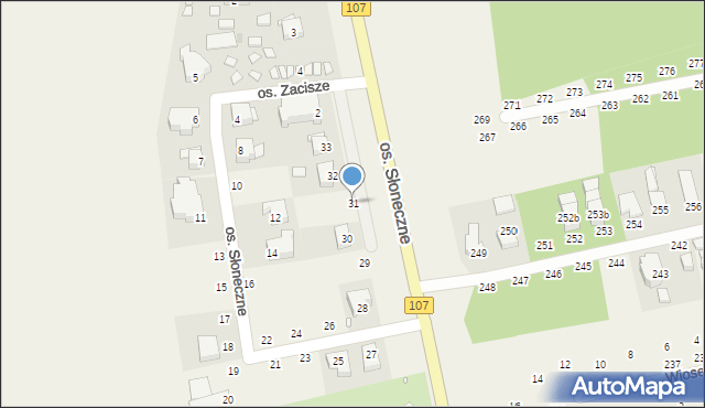 Dziwnówek, Osiedle Słoneczne, 31, mapa Dziwnówek
