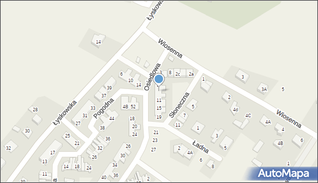 Fasty, Osiedlowa, 7, mapa Fasty