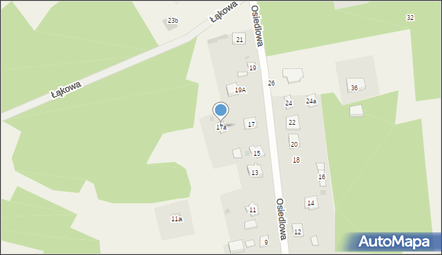 Frank, Osiedlowa, 17a, mapa Frank