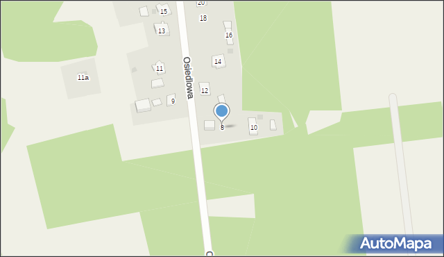 Frank, Osiedlowa, 8, mapa Frank